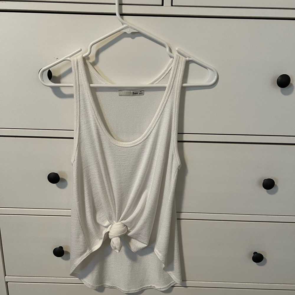 White Aritzia tank top, size XS